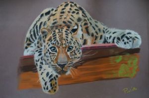 Dessin de past'elle: panthère