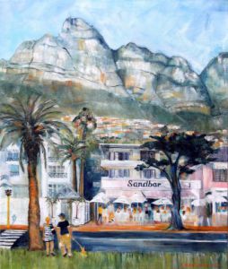 Peinture de Meryl QUIGUER: Rendez-vous au Sandbar