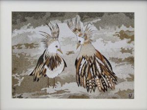 Oeuvre de Caledoclaudine: les cagous amoureux