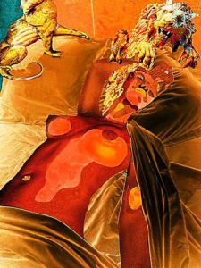 Art_numerique de jean joinaile: Dans la chaleur de la nuit.