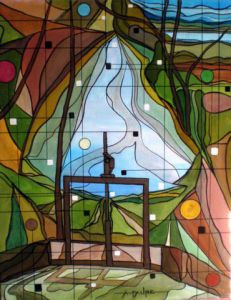 Peinture de ALAIN FAURE: SANSOUÏRES DE LA VANNE