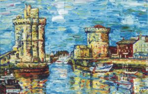 Peinture de Gerard SERVAIS: Lumière sur La Rochelle 