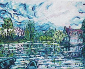 Peinture de Gerard SERVAIS: Blues 