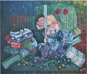 Peinture de Gerard SERVAIS: Les yeux rouges