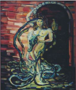 Peinture de Gerard SERVAIS: Danse avec la mort ou Dépression