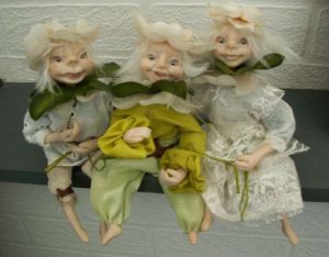 Sculpture de maiween:  fée fleurs