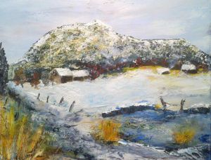 Peinture de AnnaMag: L'Etang gelé