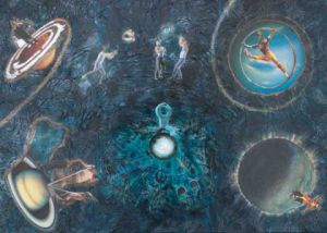 Collage de JMG: Tourmente de la musique tournante