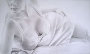 Dessin de Lambda: Portrait Drapé