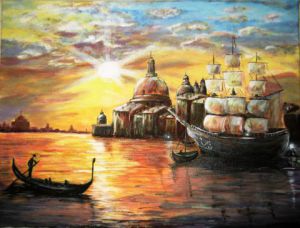 Peinture de Alyona: Grand canal de Venise