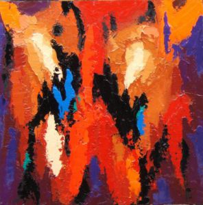 Peinture de attilioradice: masque mortel. les yeux de l'esprit n. 92