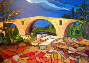 Peinture de ALAIN FAURE: PONT JULIEN