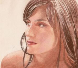 Illustration de mylene Ransan: PORTRAI DE FEMME 1