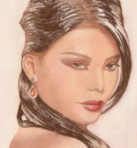 Illustration de mylene Ransan: PORTRAIT DE FEMME 2