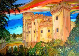 Peinture de ALAIN FAURE: TARASCON DES CHEVALIERS