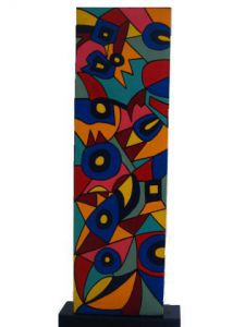 Sculpture de ANTOINE MELLADO: Couleurs tropicales(poissons)-1-recto