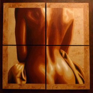 Peinture de guionie jean: drapé sensuel