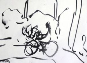 Dessin de MARIE INDIGO: livraison d' anthuriums