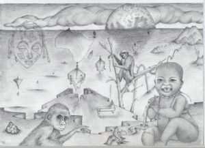 Dessin de oraerns: Le berceau abandonné de l'Humanité