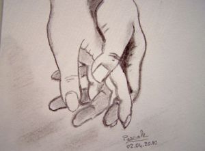 Dessin de Cris R: Main dans la main