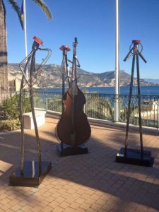 Sculpture de Roger FLORES: Jazz trio