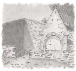 Dessin de EstelleD: Fontaine de Krénénan