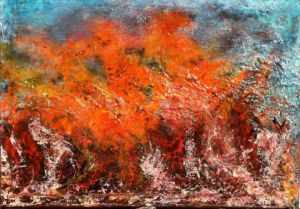 Peinture de Marie-Jose NOUGALIAT: Fusion III