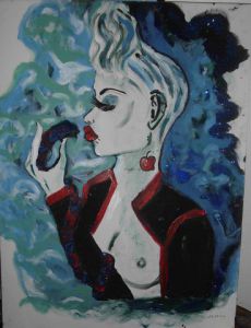 Peinture de clementine arbonnier: le  premier baiser