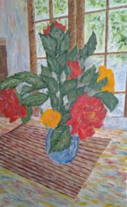 Peinture de Freddy: Pot aux roses