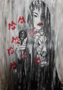 Peinture de clementine arbonnier: le baiser de camille