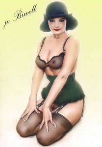 Oeuvre de jo biwell: pin-up Rétro !..