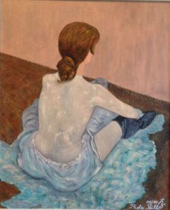 Peinture de Paola Billi: Femme dos 