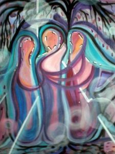 Peinture de ALAIN FAURE: AGLAË-THALIE-EUPHROSINE