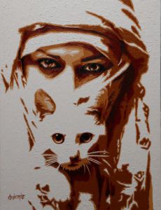 Peinture de guionie jean: regards persans