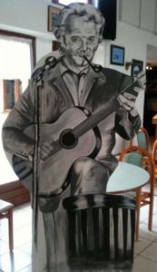 Dessin de Ferge charly: Portrait George brassens