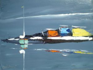 Peinture de francis JALIBERT: Mer création