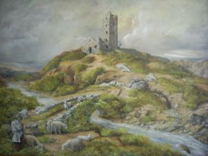 Peinture de Jacques MONCHO: Le berger