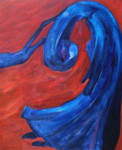 Peinture de E lhermenier: le poids des souffrances