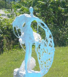 Sculpture de DaA: Des voiles, dévoilez la Leysse