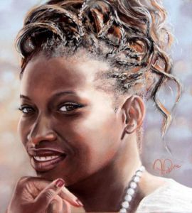 Peinture de ALAIN PESTOURIE: Aloé Princesse des Antilles