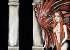 Dessin de Helene Roux: Gardien draconique