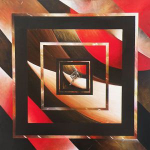 Peinture de Frank GODILLE: Les Carrés d'Hermès