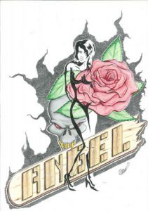 Dessin de voil demonts: angel