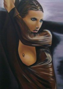 Peinture de catherin nathalie: retour de safari