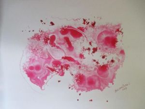 Peinture de GHIS: ECLAT ROSE