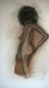 Dessin de BRIGITTE BASPEYRAS: nue 1