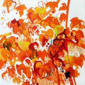 Peinture de Liliane Camier: Vigne Rouge N°6