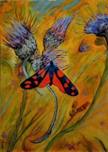 Peinture de PASCAL BAUDOT: Sur les chardons ardents