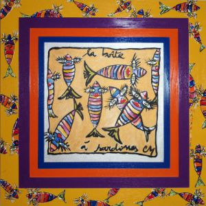 Peinture de SARDINE: LA BOITE A SARDINE