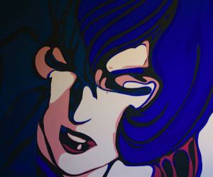 Peinture de Gwenola Kaigre: JANE SPACE SHIP ADVENTURE